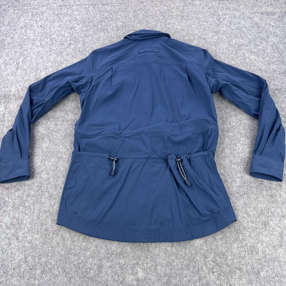 Duluth Trading Jacket Mens XS Blue No Fly Zone Insect Repellent Ripstop Utility - Picture 5 of 15